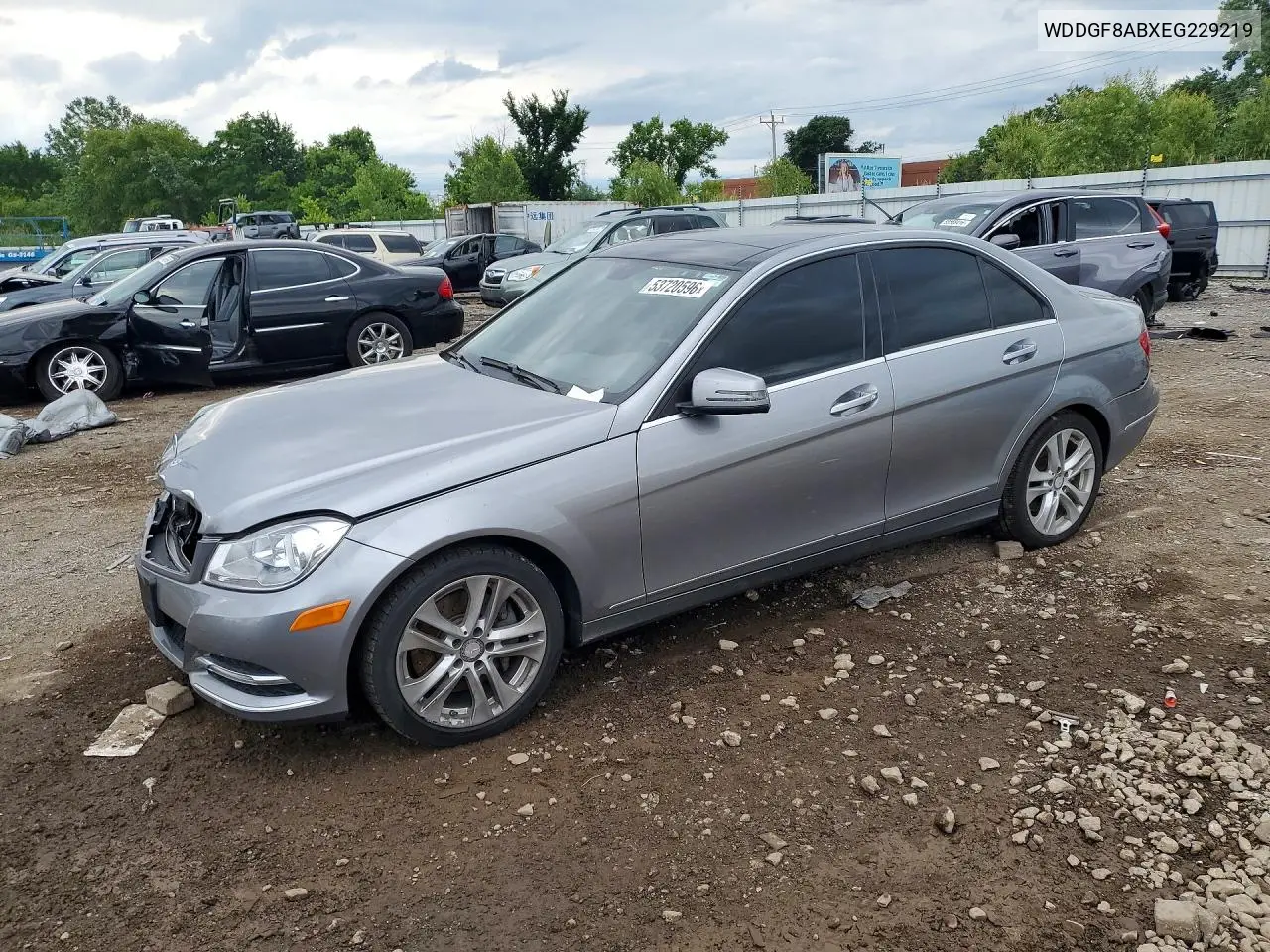 2014 Mercedes-Benz C 300 4Matic VIN: WDDGF8ABXEG229219 Lot: 53720596