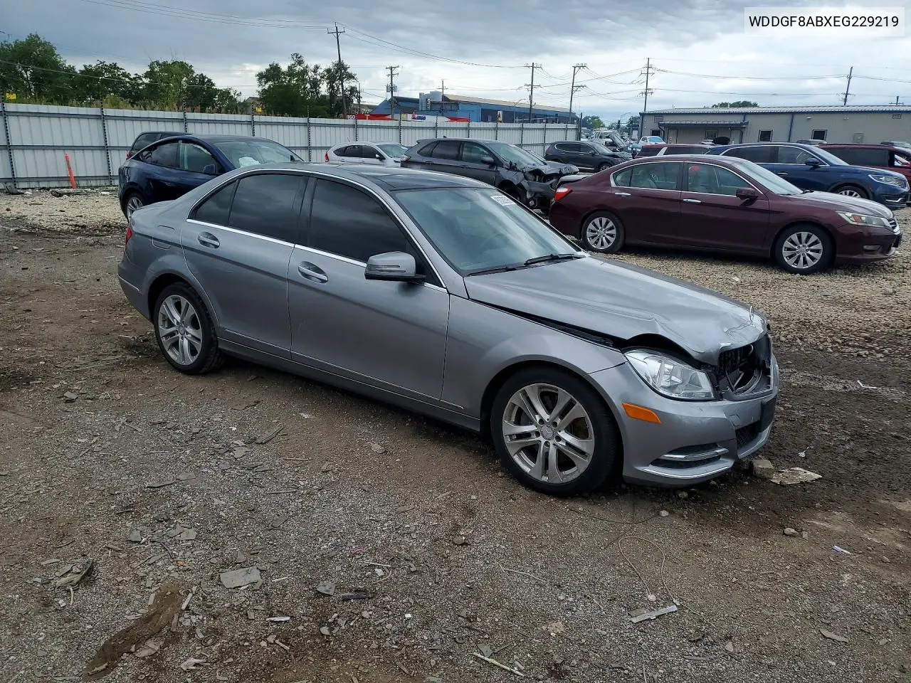 2014 Mercedes-Benz C 300 4Matic VIN: WDDGF8ABXEG229219 Lot: 53720596