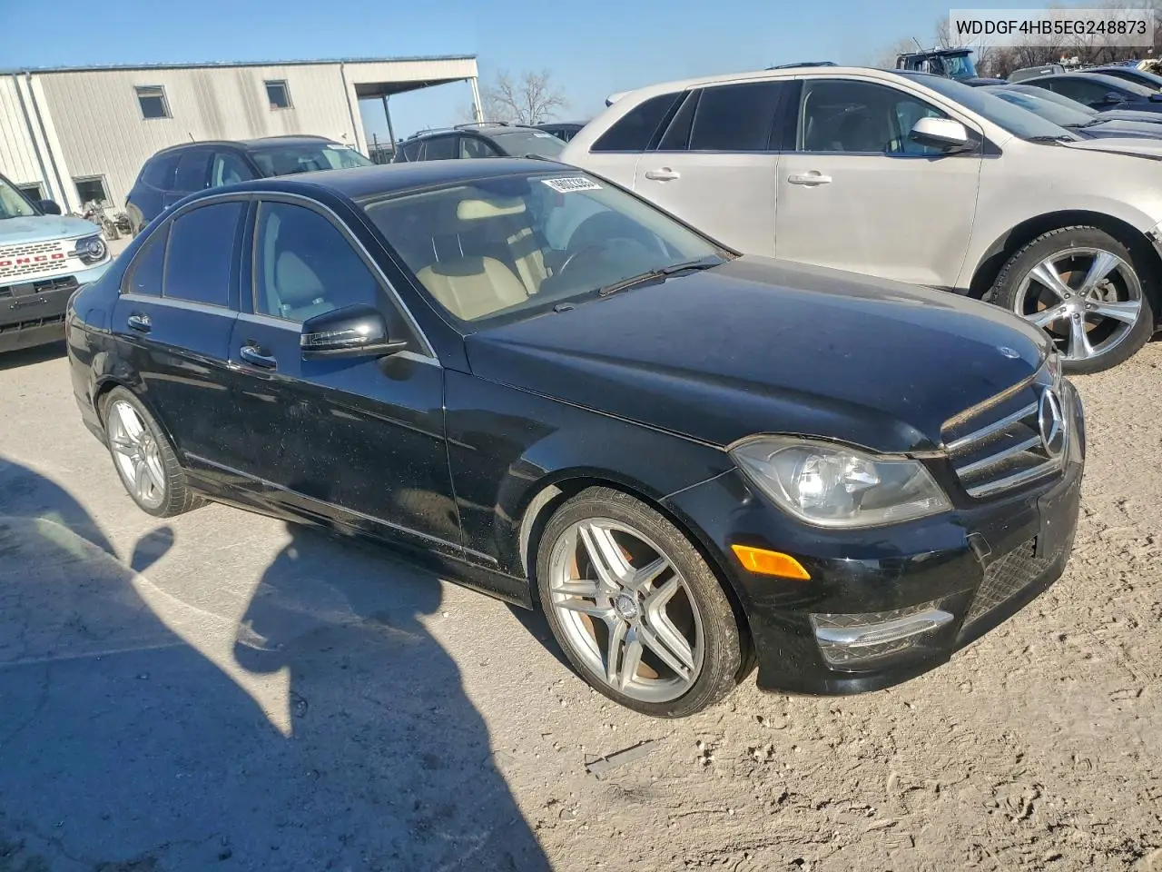 WDDGF4HB5EG248873 2014 Mercedes-Benz C Class