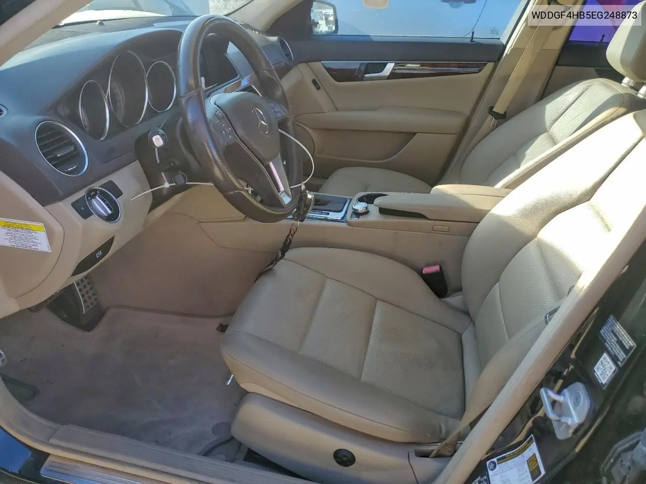 WDDGF4HB5EG248873 2014 Mercedes-Benz C Class
