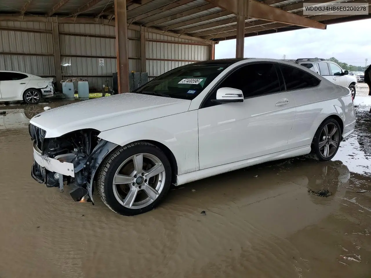 2014 Mercedes-Benz C 250 VIN: WDDGJ4HB6EG200278 Lot: 57400596