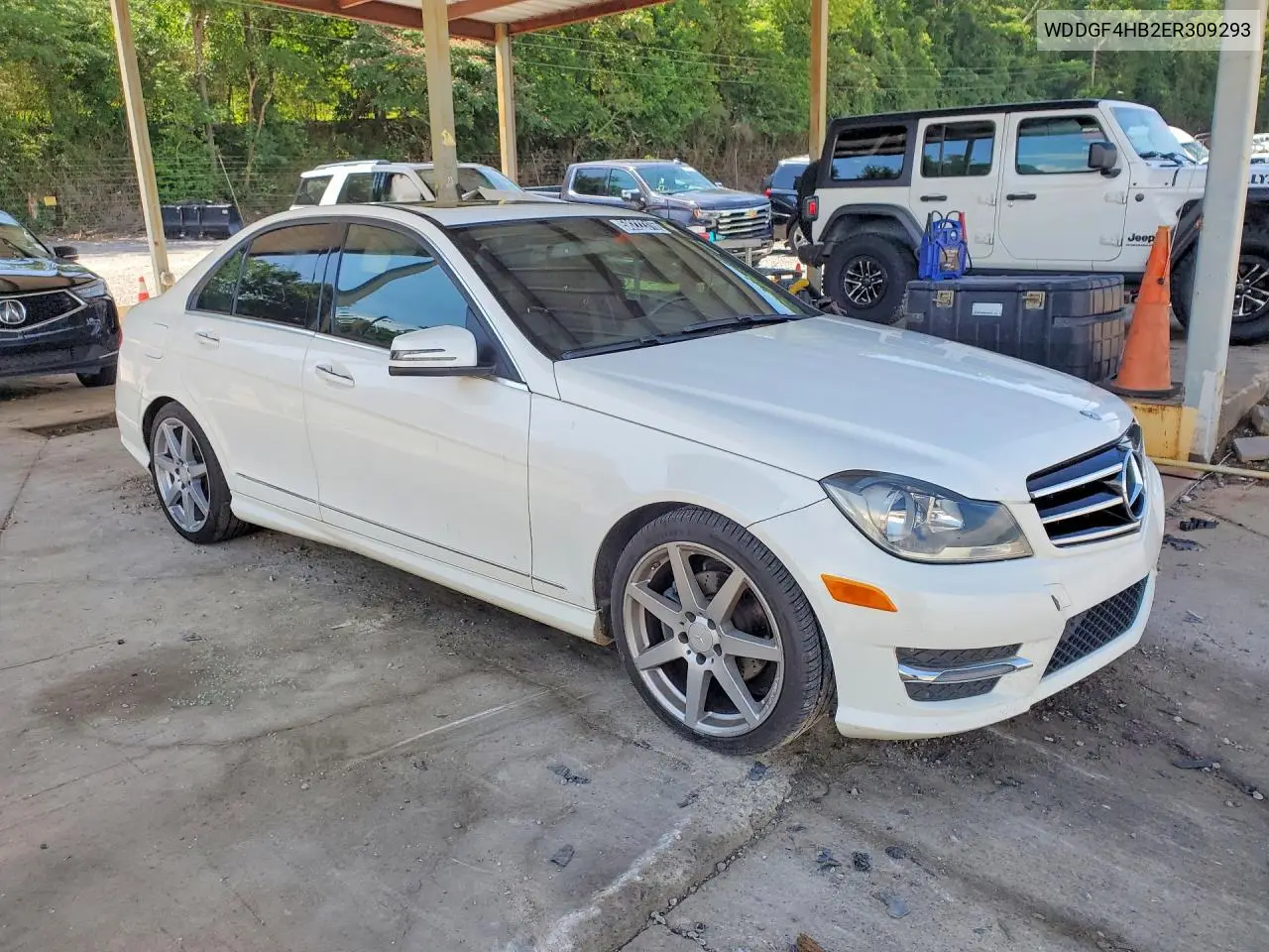 2014 Mercedes-Benz C 250 VIN: WDDGF4HB2ER309293 Lot: 58222316