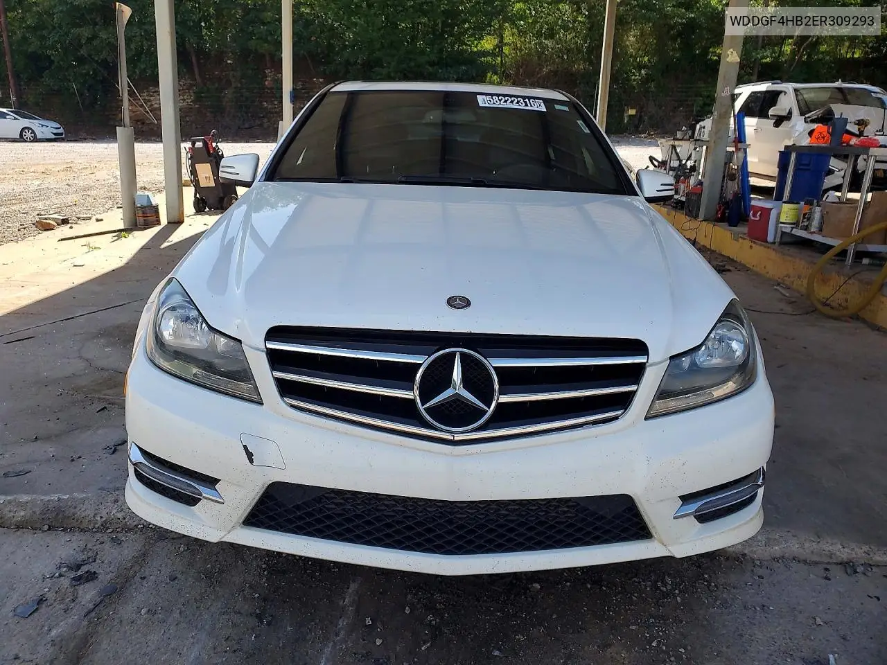 2014 Mercedes-Benz C 250 VIN: WDDGF4HB2ER309293 Lot: 58222316