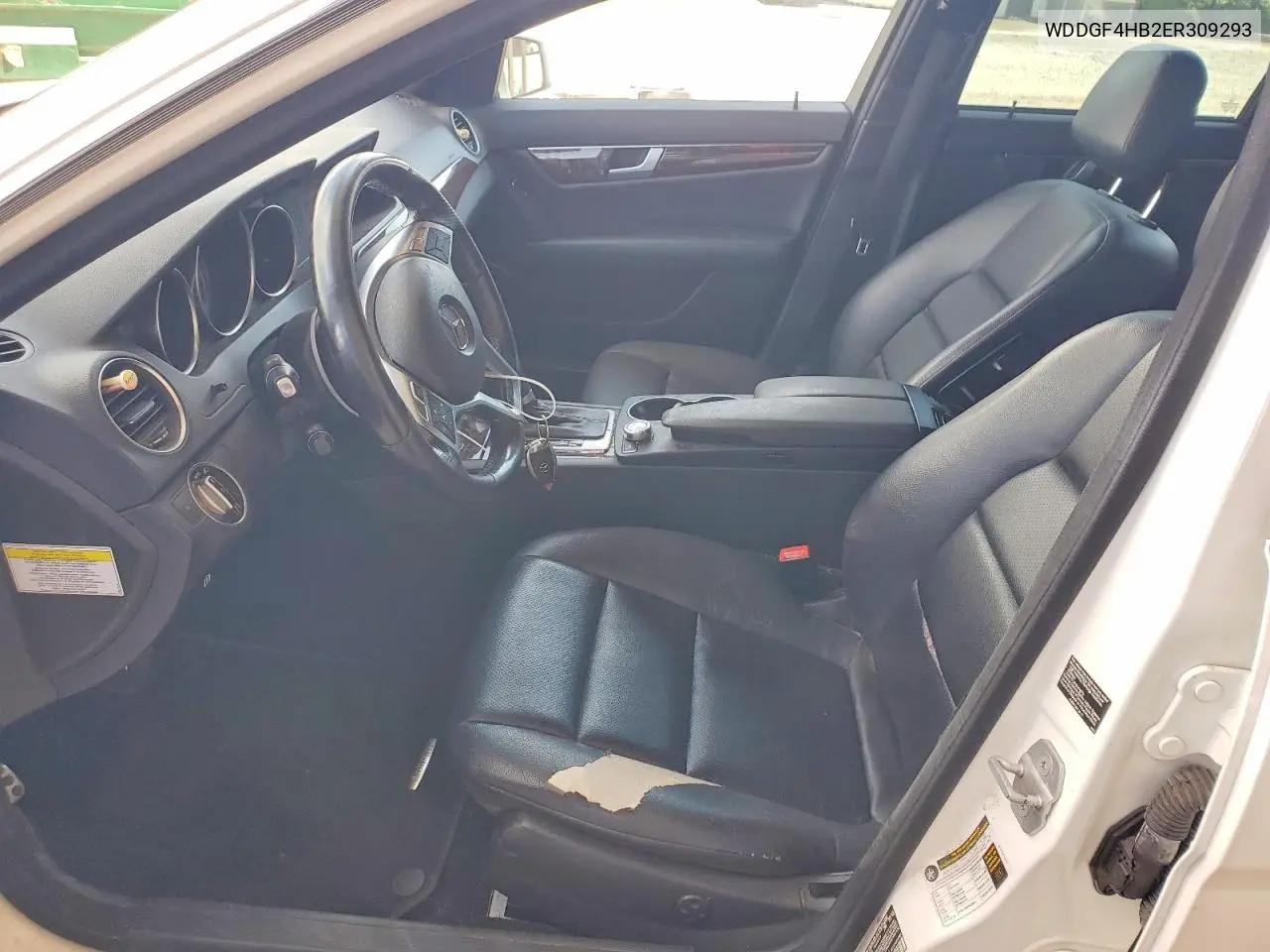 2014 Mercedes-Benz C 250 VIN: WDDGF4HB2ER309293 Lot: 58222316