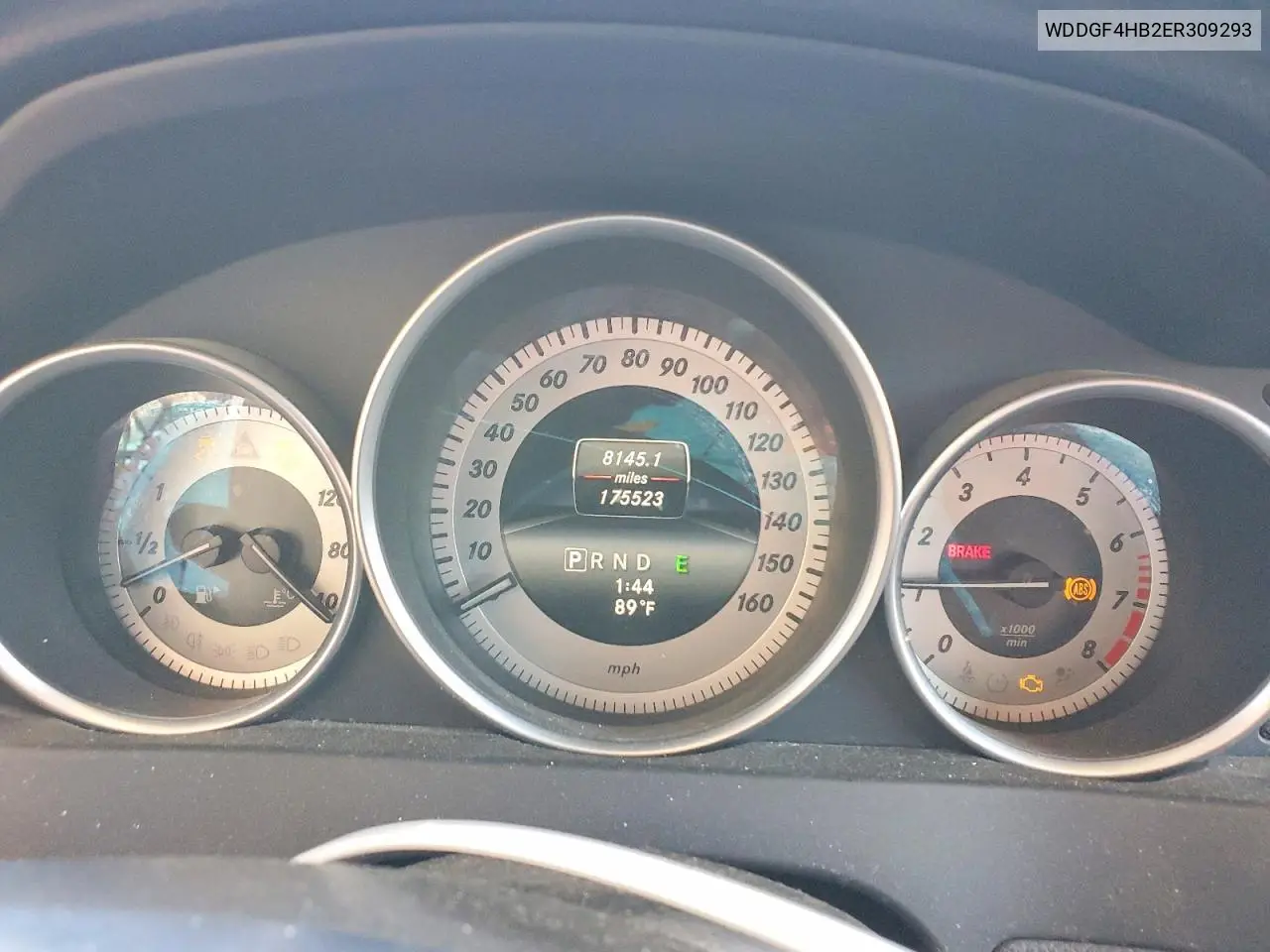 2014 Mercedes-Benz C 250 VIN: WDDGF4HB2ER309293 Lot: 58222316