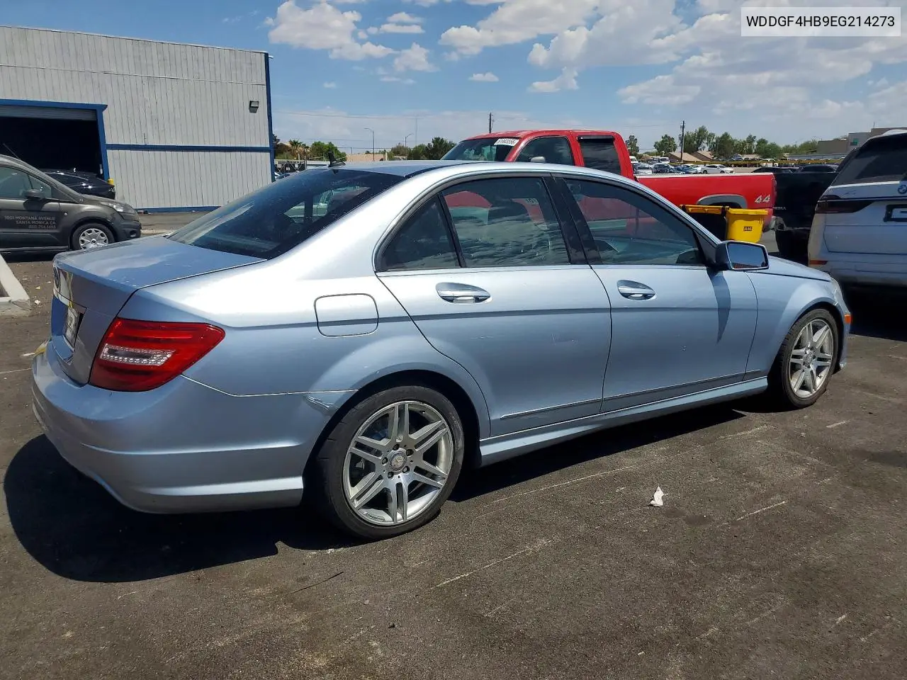 2014 Mercedes-Benz C 250 VIN: WDDGF4HB9EG214273 Lot: 61872476