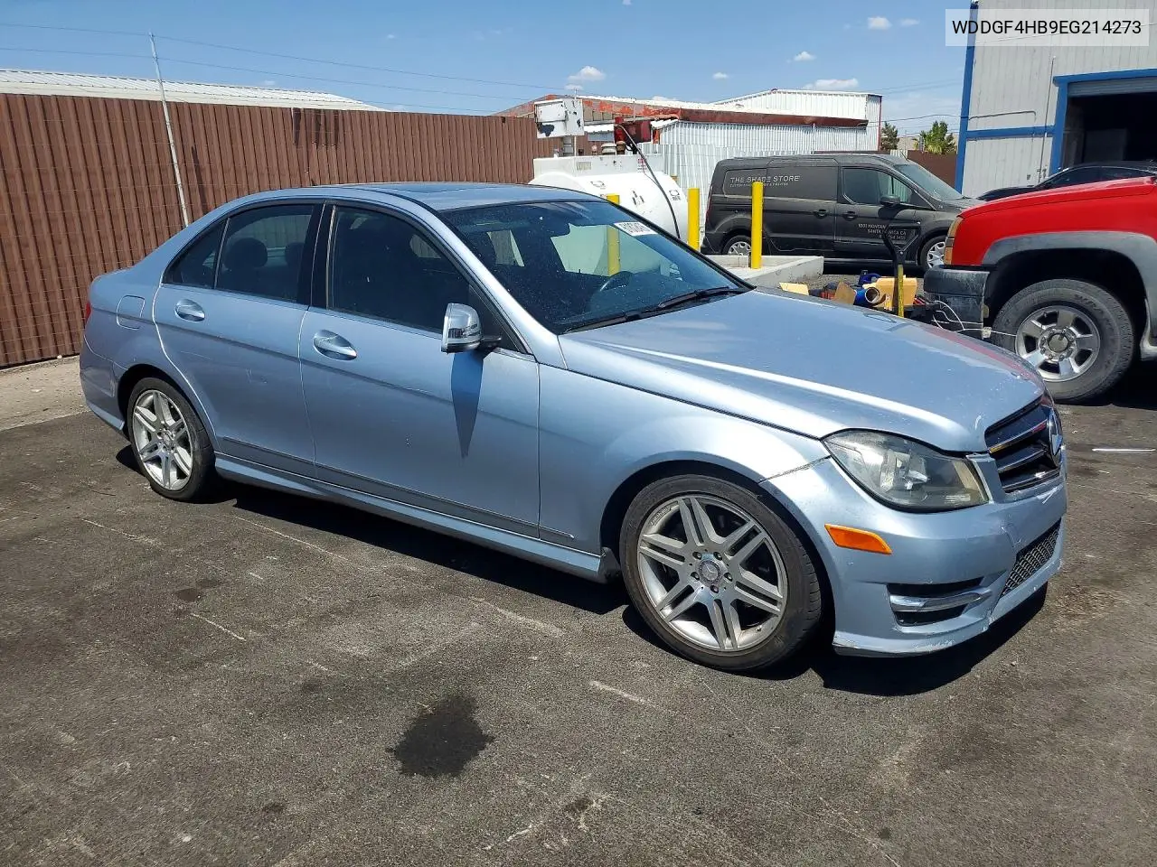 2014 Mercedes-Benz C 250 VIN: WDDGF4HB9EG214273 Lot: 61872476