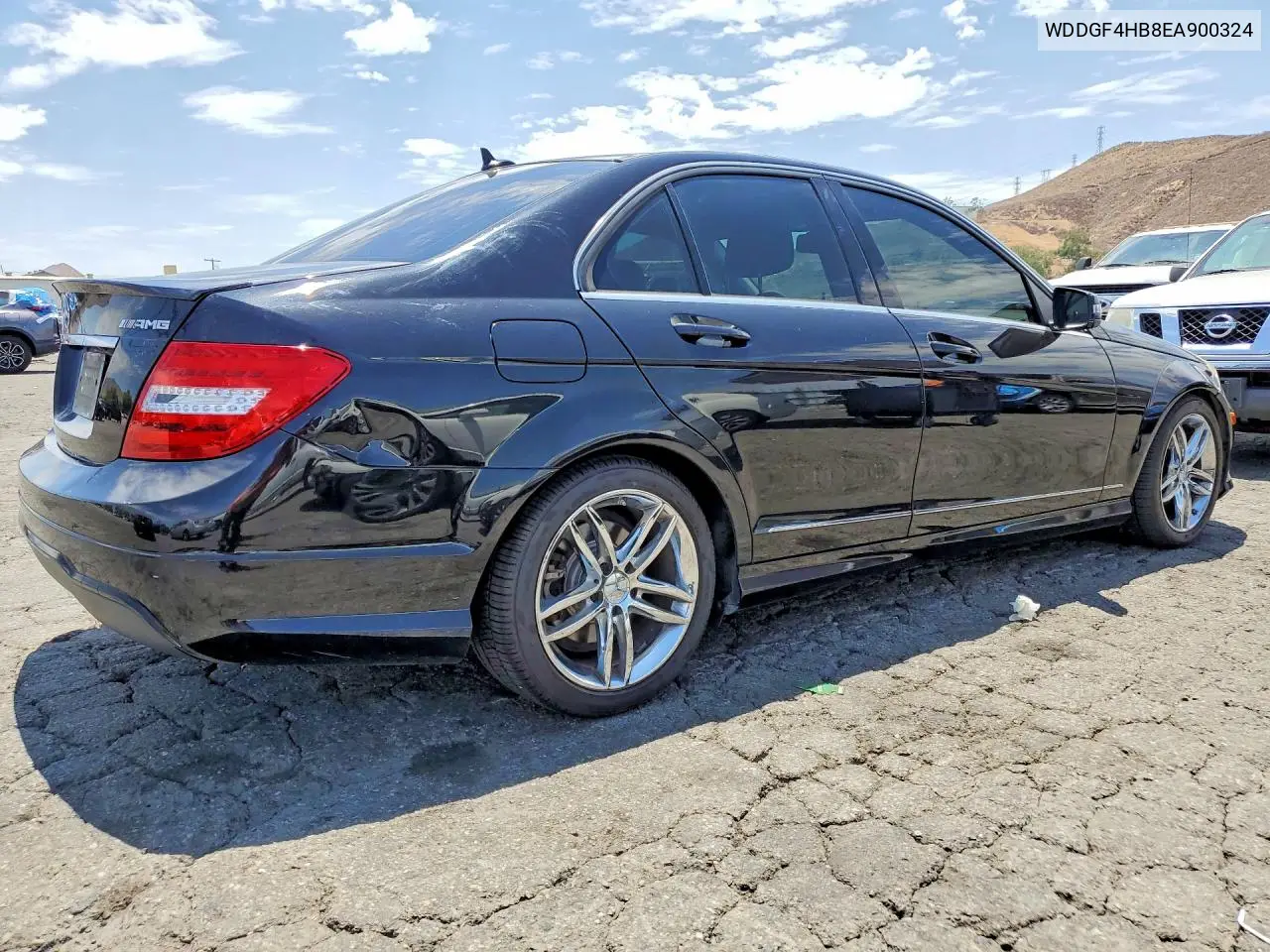 2014 Mercedes-Benz C 250 VIN: WDDGF4HB8EA900324 Lot: 62243266