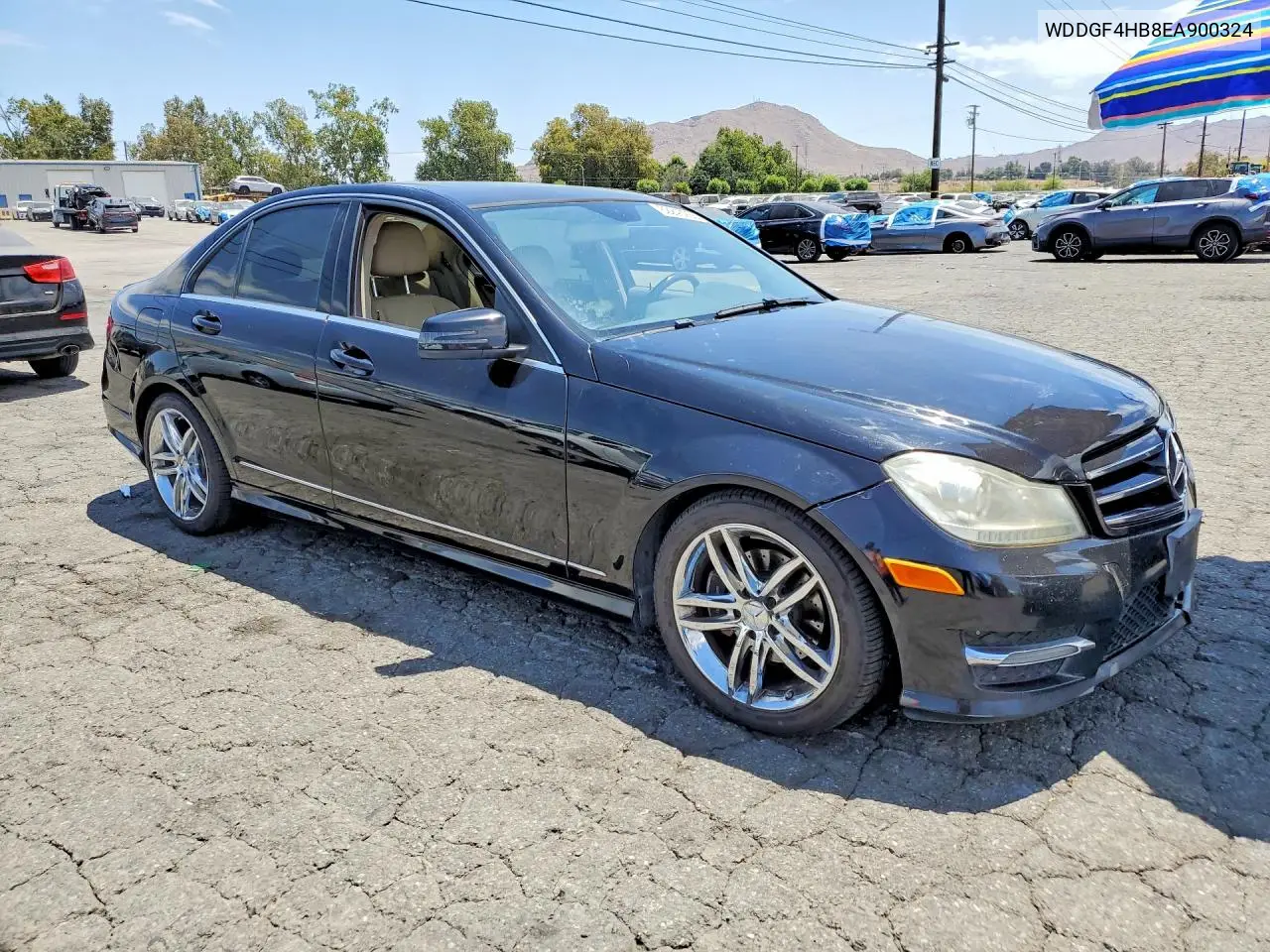 2014 Mercedes-Benz C 250 VIN: WDDGF4HB8EA900324 Lot: 62243266