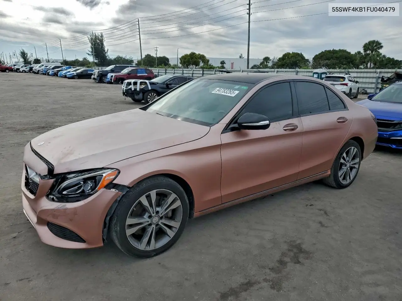 55SWF4KB1FU040479 2015 Mercedes-Benz C 300 4Matic