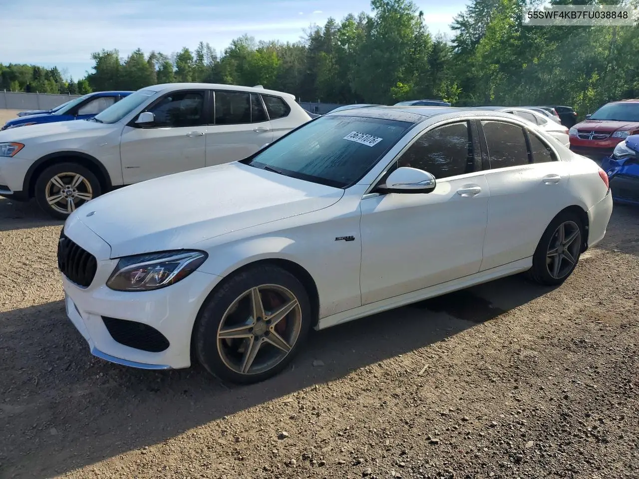 2015 Mercedes-Benz C 300 4Matic VIN: 55SWF4KB7FU038848 Lot: 56761076