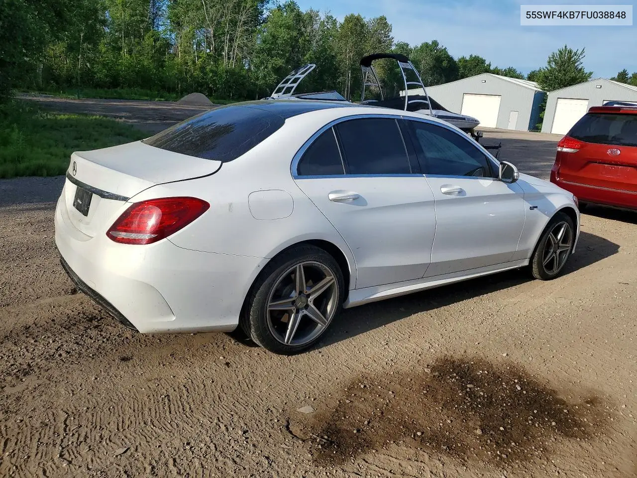 2015 Mercedes-Benz C 300 4Matic VIN: 55SWF4KB7FU038848 Lot: 56761076