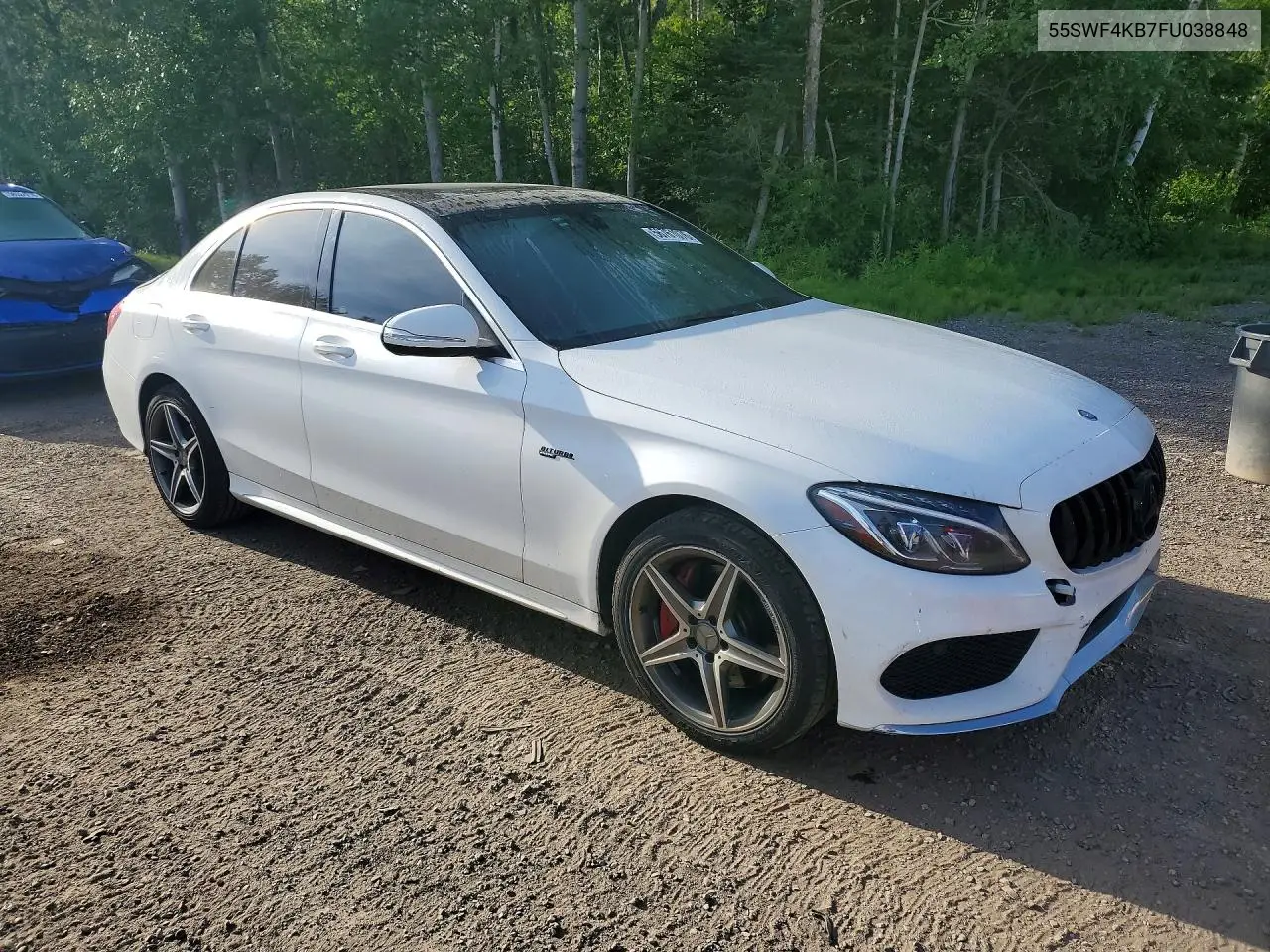 2015 Mercedes-Benz C 300 4Matic VIN: 55SWF4KB7FU038848 Lot: 56761076