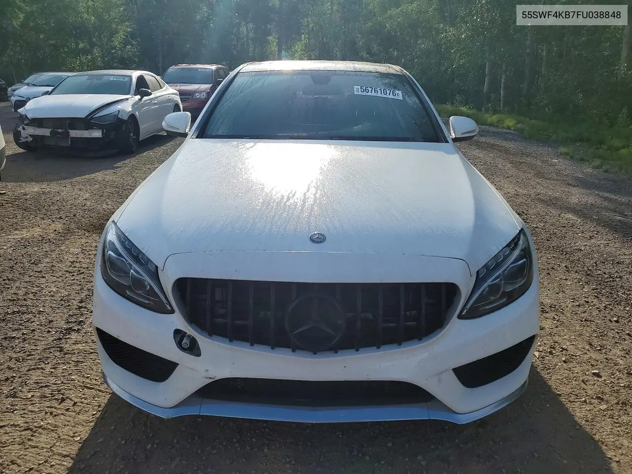 2015 Mercedes-Benz C 300 4Matic VIN: 55SWF4KB7FU038848 Lot: 56761076