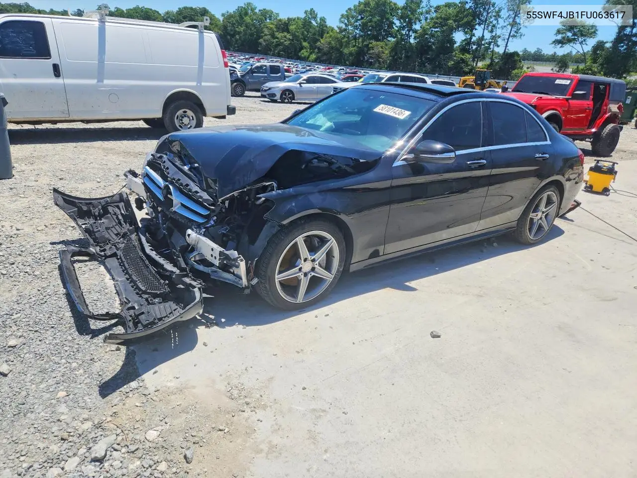 2015 Mercedes-Benz C 300 VIN: 55SWF4JB1FU063617 Lot: 58101436