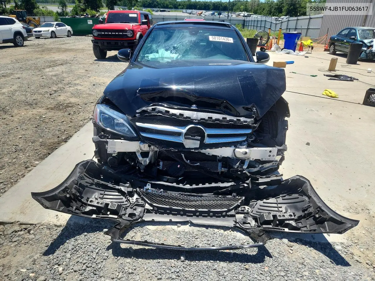 2015 Mercedes-Benz C 300 VIN: 55SWF4JB1FU063617 Lot: 58101436