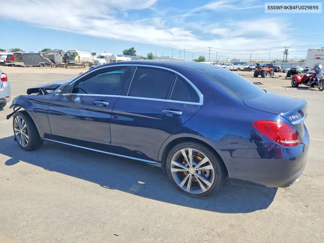 2015 Mercedes-Benz C 300 4Matic VIN: 55SWF4KB4FU029895 Lot: 59166066