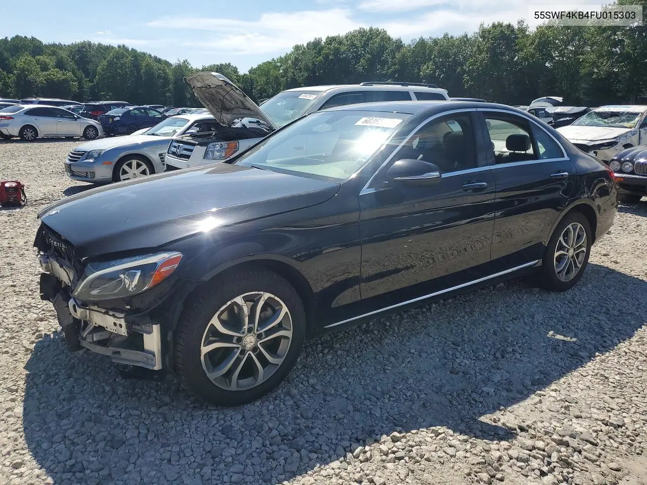 2015 Mercedes-Benz C 300 4Matic VIN: 55SWF4KB4FU015303 Lot: 60362036