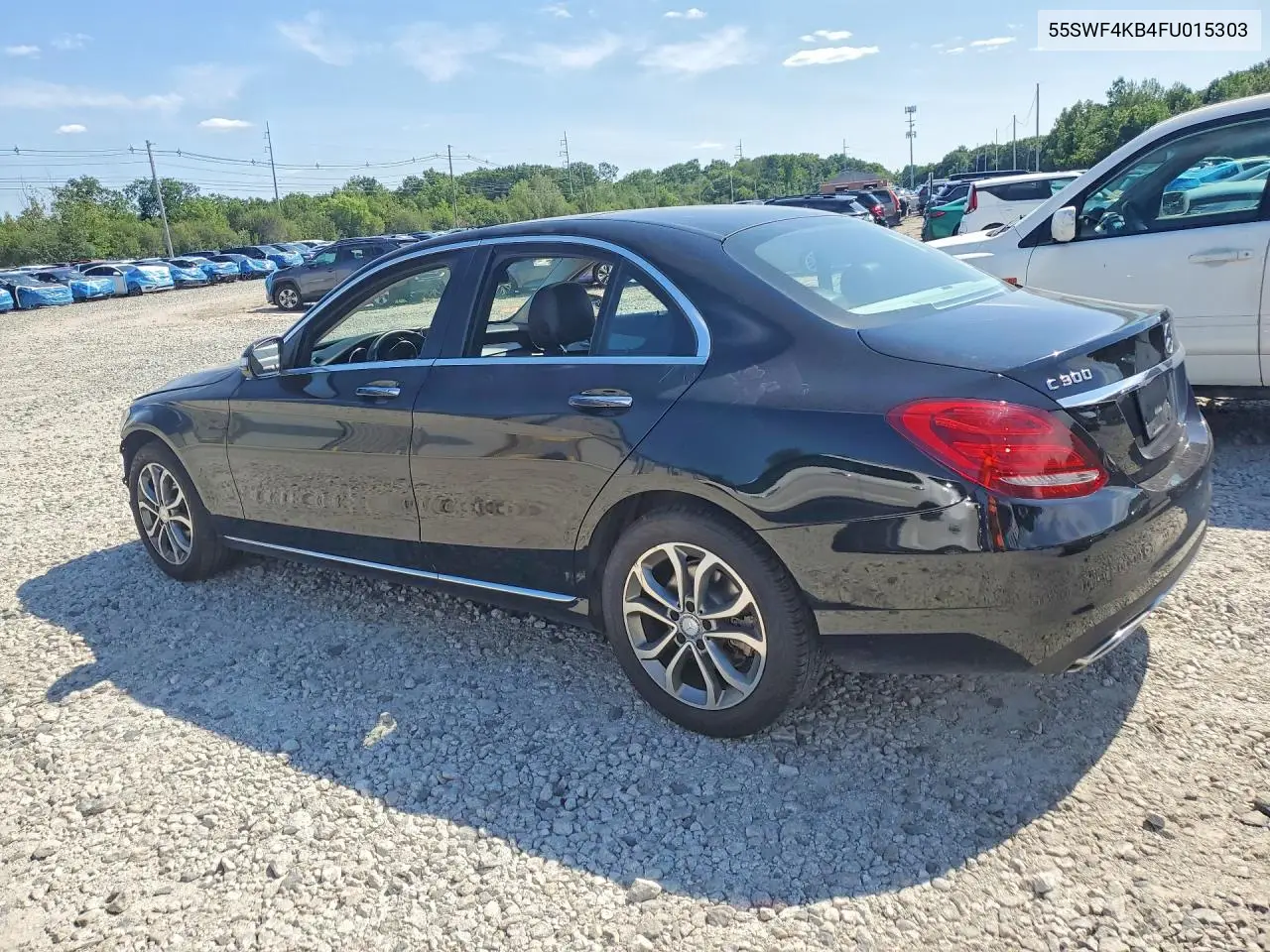 2015 Mercedes-Benz C 300 4Matic VIN: 55SWF4KB4FU015303 Lot: 60362036