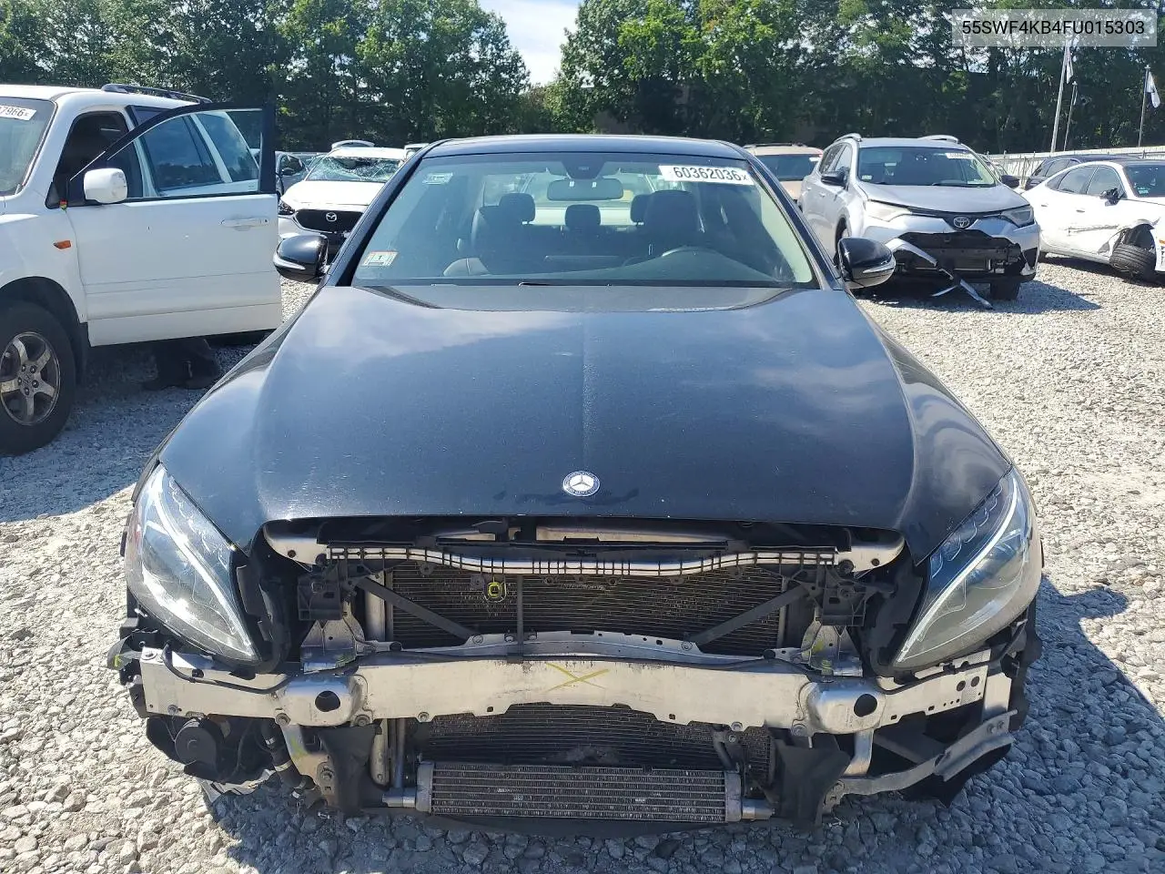 2015 Mercedes-Benz C 300 4Matic VIN: 55SWF4KB4FU015303 Lot: 60362036
