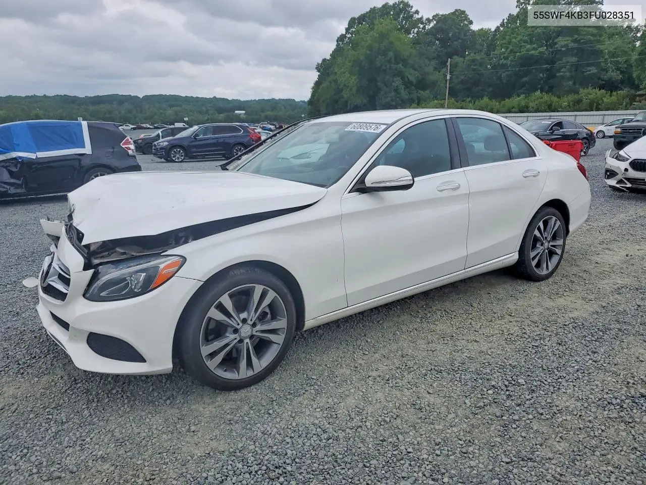 2015 Mercedes-Benz C 300 4Matic VIN: 55SWF4KB3FU028351 Lot: 60809576