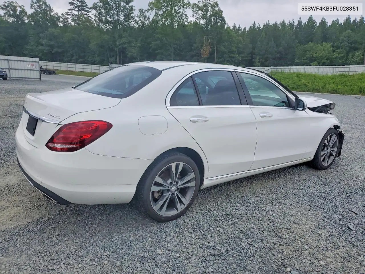2015 Mercedes-Benz C 300 4Matic VIN: 55SWF4KB3FU028351 Lot: 60809576