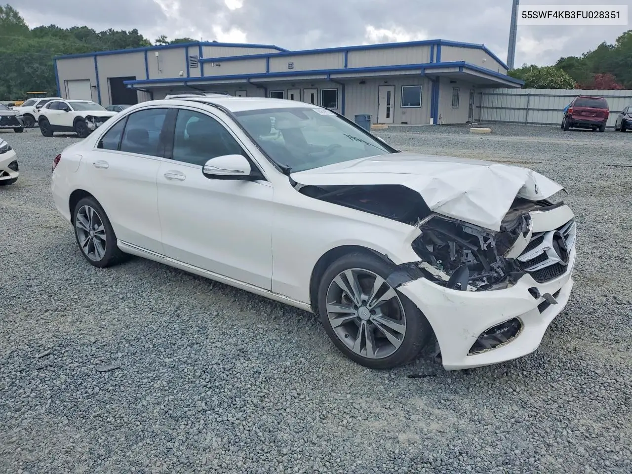 2015 Mercedes-Benz C 300 4Matic VIN: 55SWF4KB3FU028351 Lot: 60809576