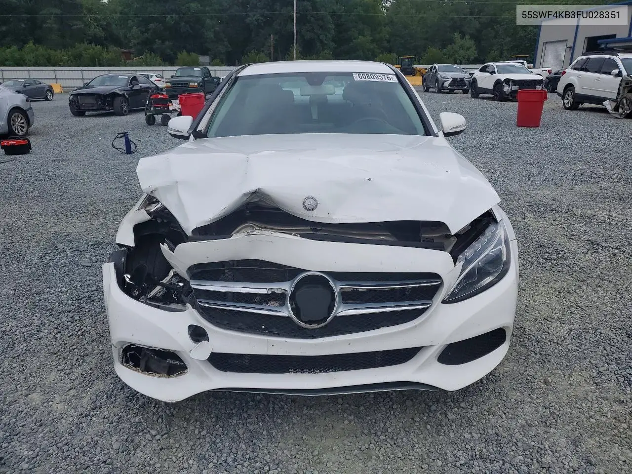 2015 Mercedes-Benz C 300 4Matic VIN: 55SWF4KB3FU028351 Lot: 60809576