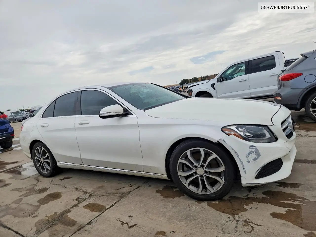 2015 Mercedes-Benz C 300 VIN: 55SWF4JB1FU056571 Lot: 61093826
