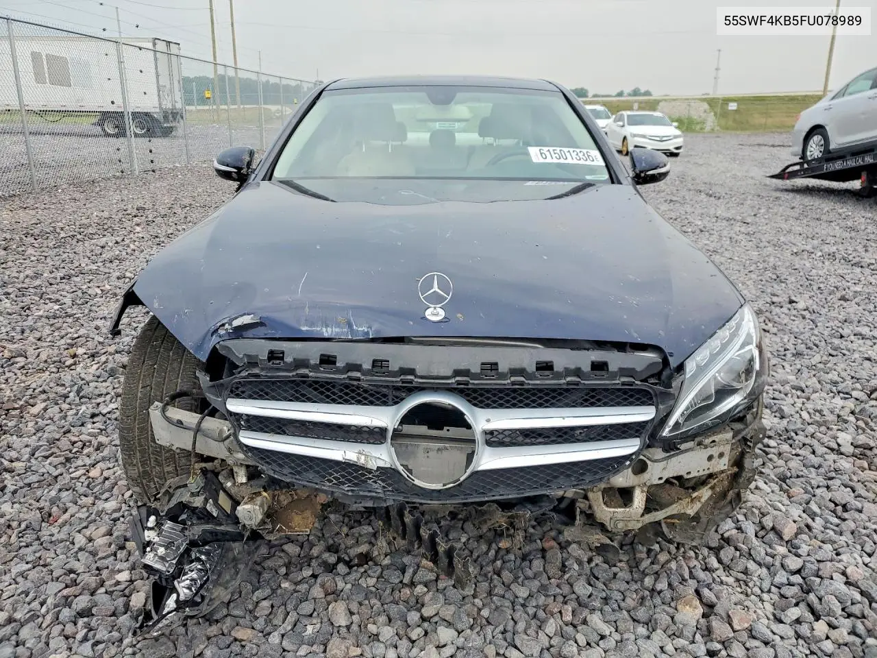 2015 Mercedes-Benz C 300 4Matic VIN: 55SWF4KB5FU078989 Lot: 61501336