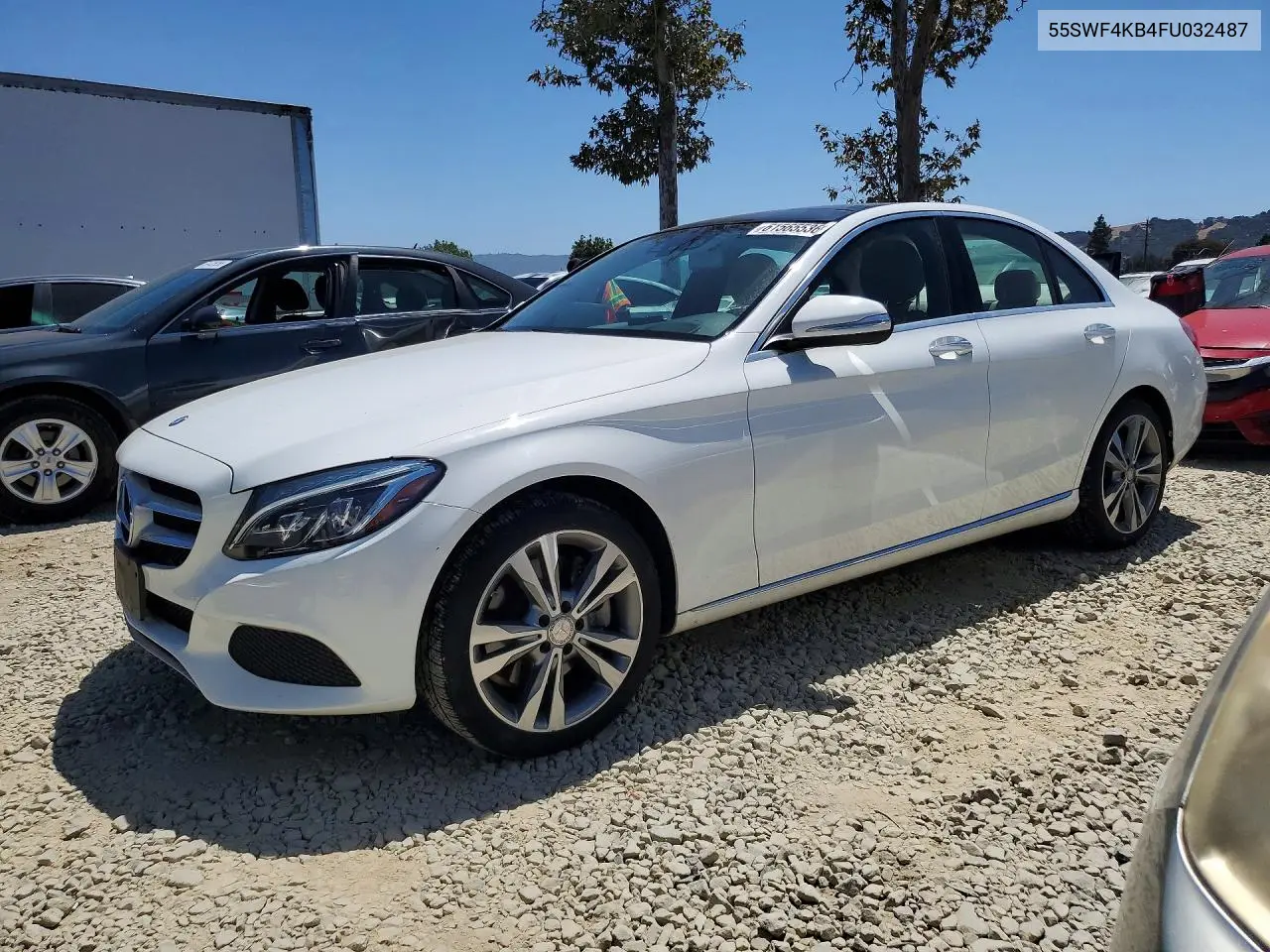 2015 Mercedes-Benz C 300 4Matic VIN: 55SWF4KB4FU032487 Lot: 61565536