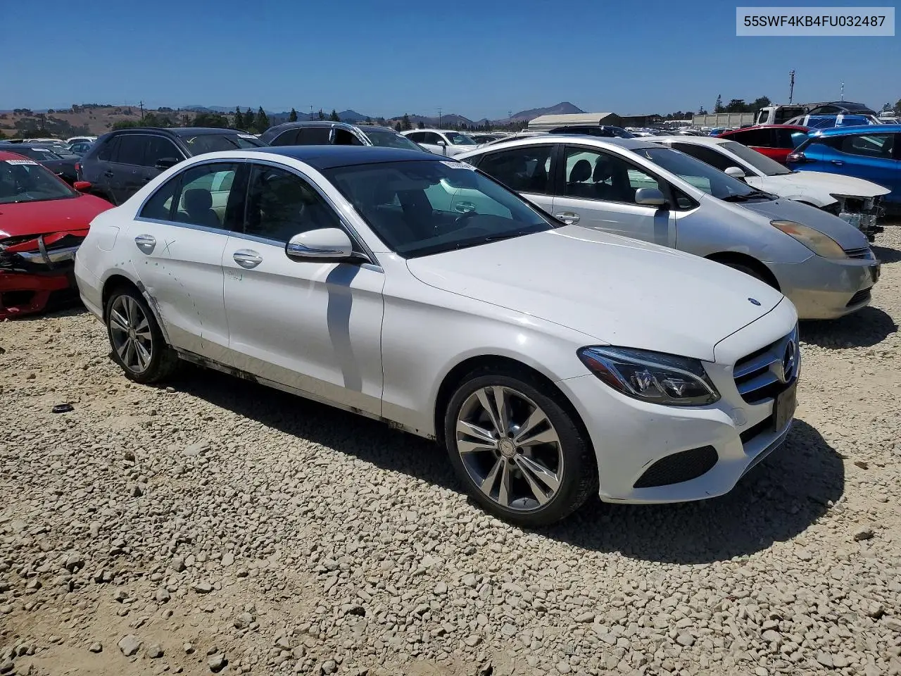 2015 Mercedes-Benz C 300 4Matic VIN: 55SWF4KB4FU032487 Lot: 61565536