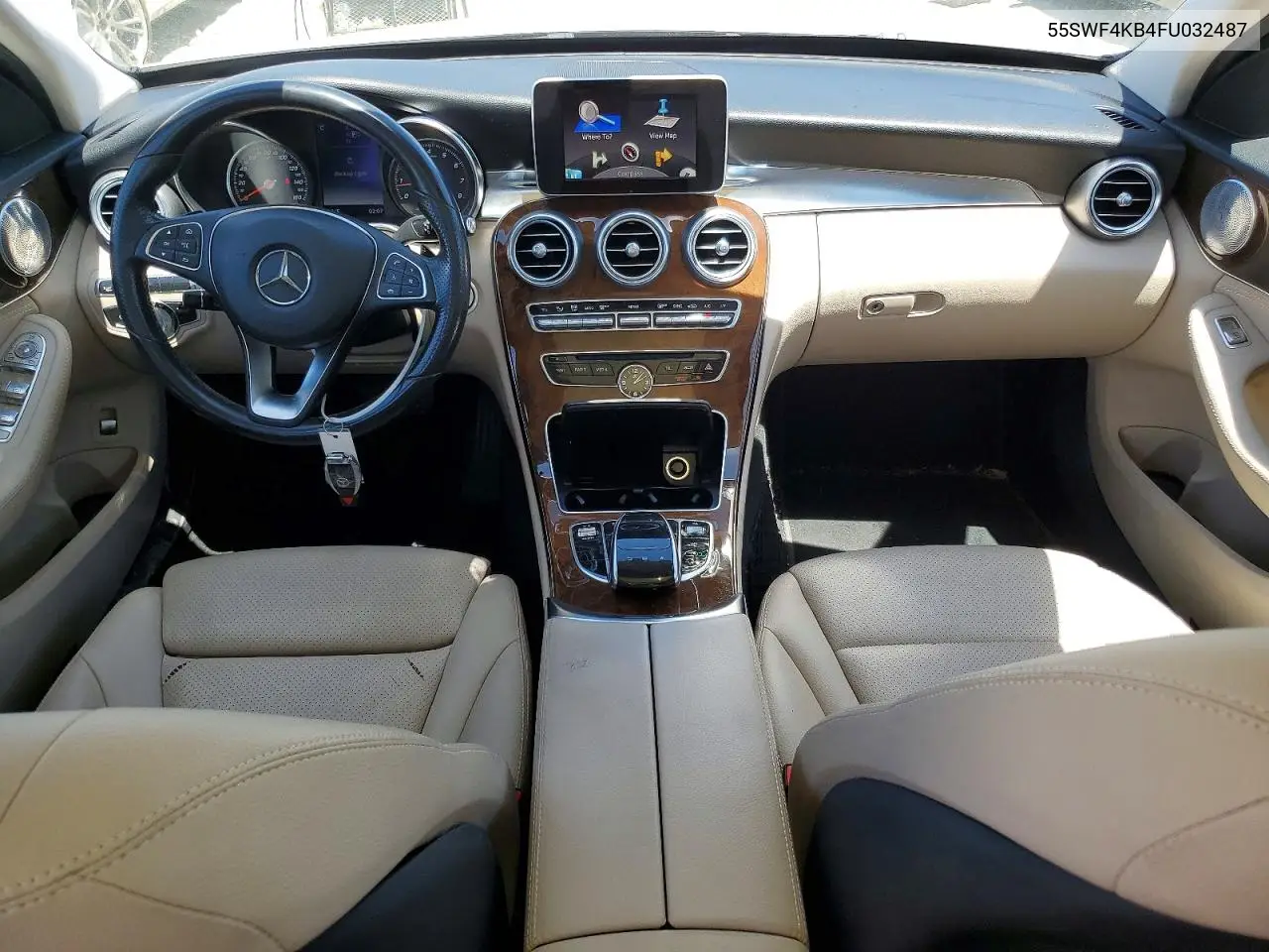 2015 Mercedes-Benz C 300 4Matic VIN: 55SWF4KB4FU032487 Lot: 61565536
