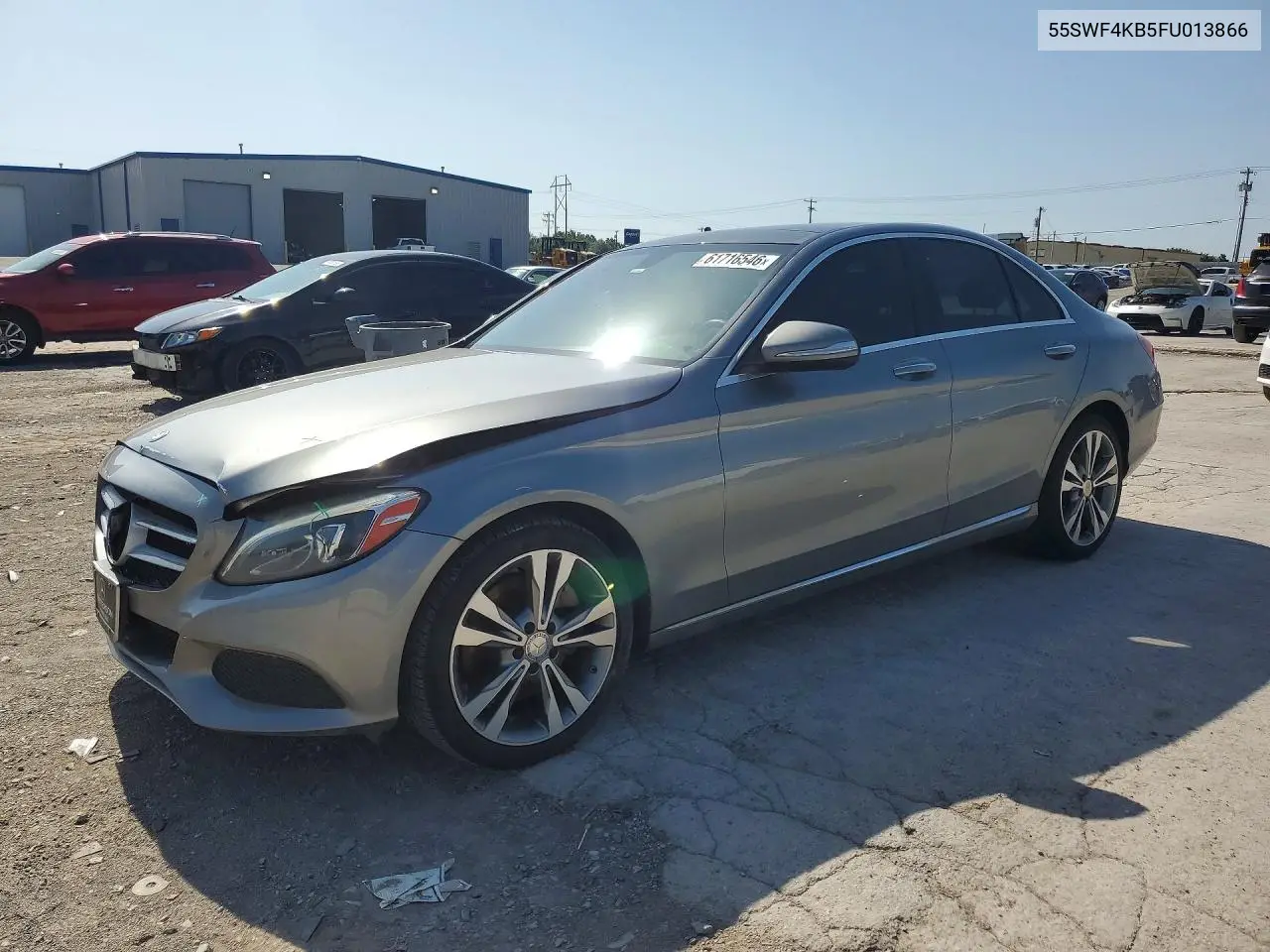 2015 Mercedes-Benz C 300 4Matic VIN: 55SWF4KB5FU013866 Lot: 61716546