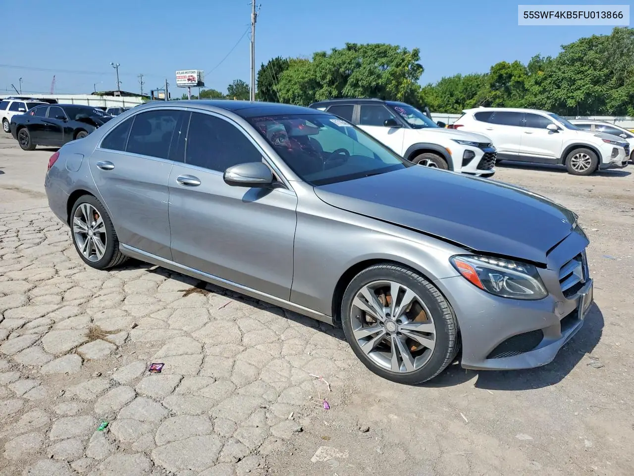 2015 Mercedes-Benz C 300 4Matic VIN: 55SWF4KB5FU013866 Lot: 61716546