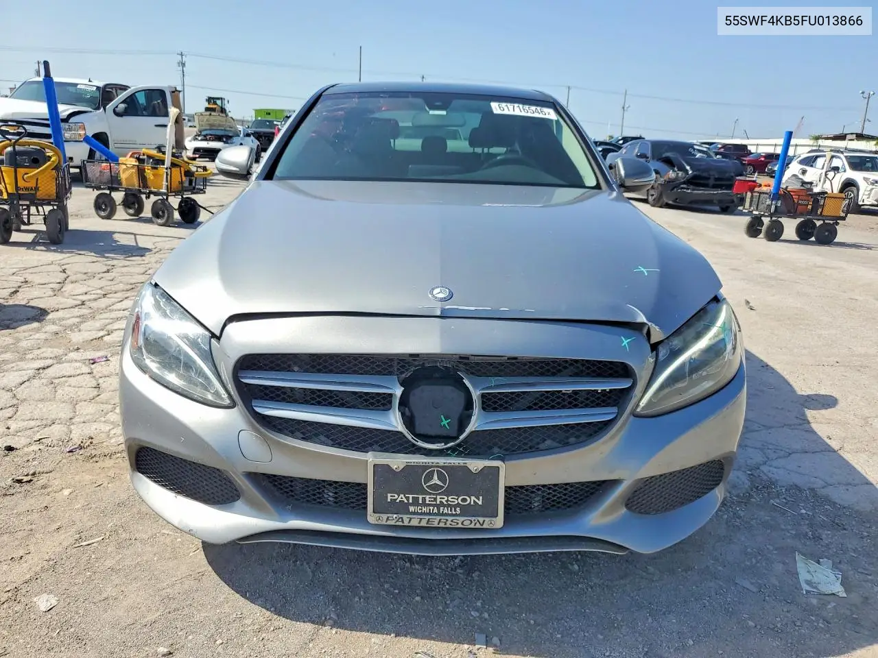 2015 Mercedes-Benz C 300 4Matic VIN: 55SWF4KB5FU013866 Lot: 61716546