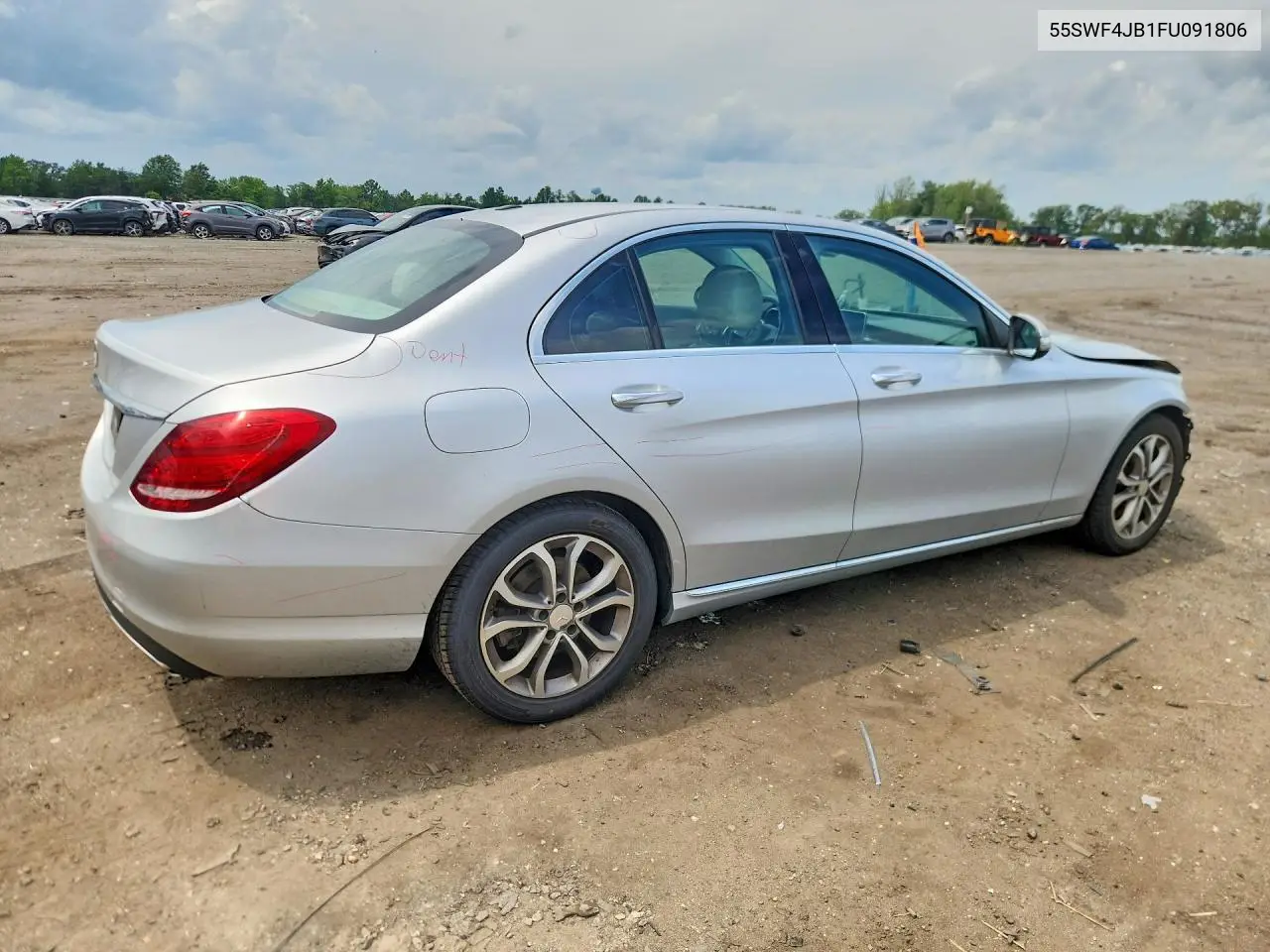2015 Mercedes-Benz C 300 VIN: 55SWF4JB1FU091806 Lot: 61853986