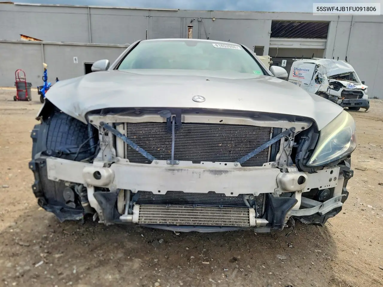 2015 Mercedes-Benz C 300 VIN: 55SWF4JB1FU091806 Lot: 61853986