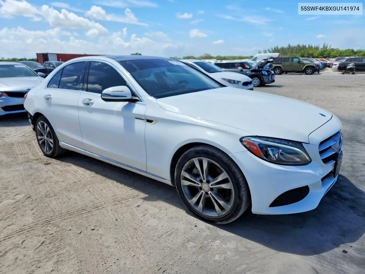2016 Mercedes-Benz C VIN: 55SWF4KBXGU141974 Lot: 57780306
