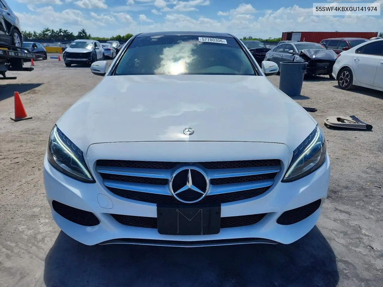 2016 Mercedes-Benz C VIN: 55SWF4KBXGU141974 Lot: 57780306