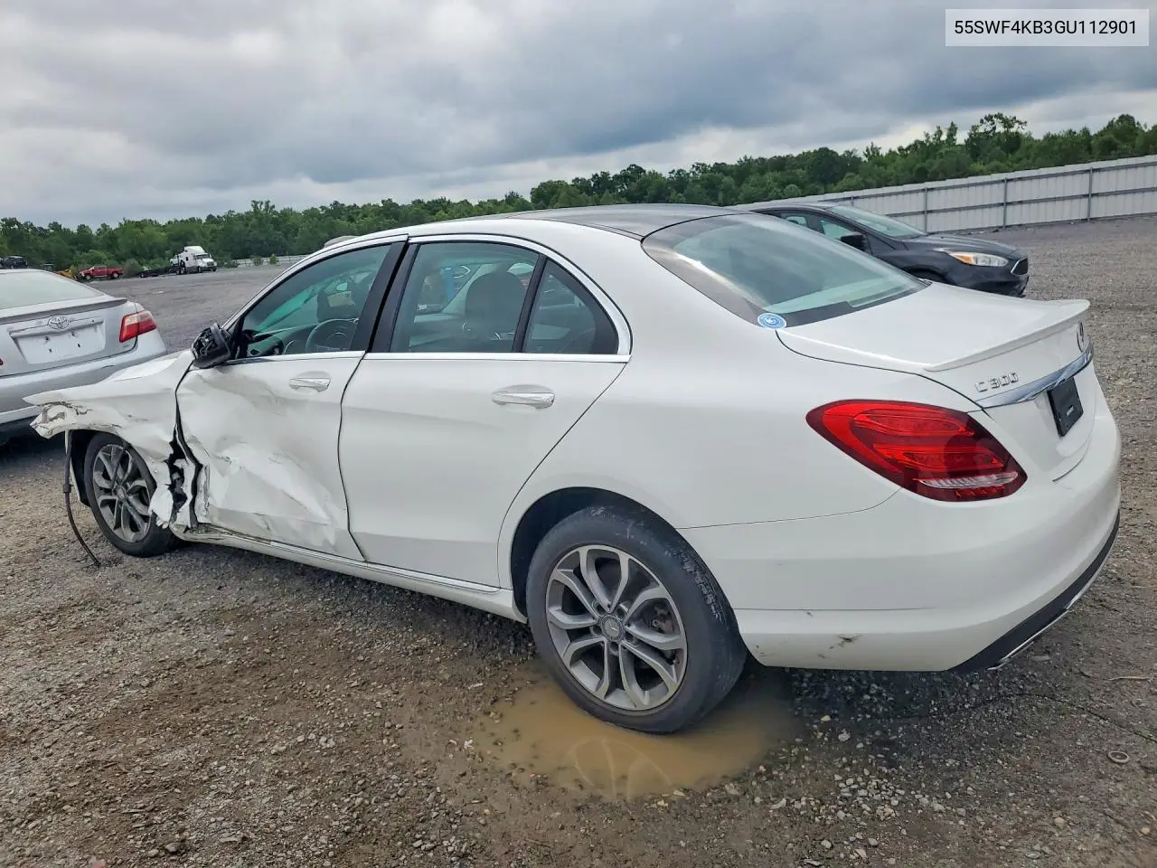 2016 Mercedes-Benz C 300 4Matic VIN: 55SWF4KB3GU112901 Lot: 58414856