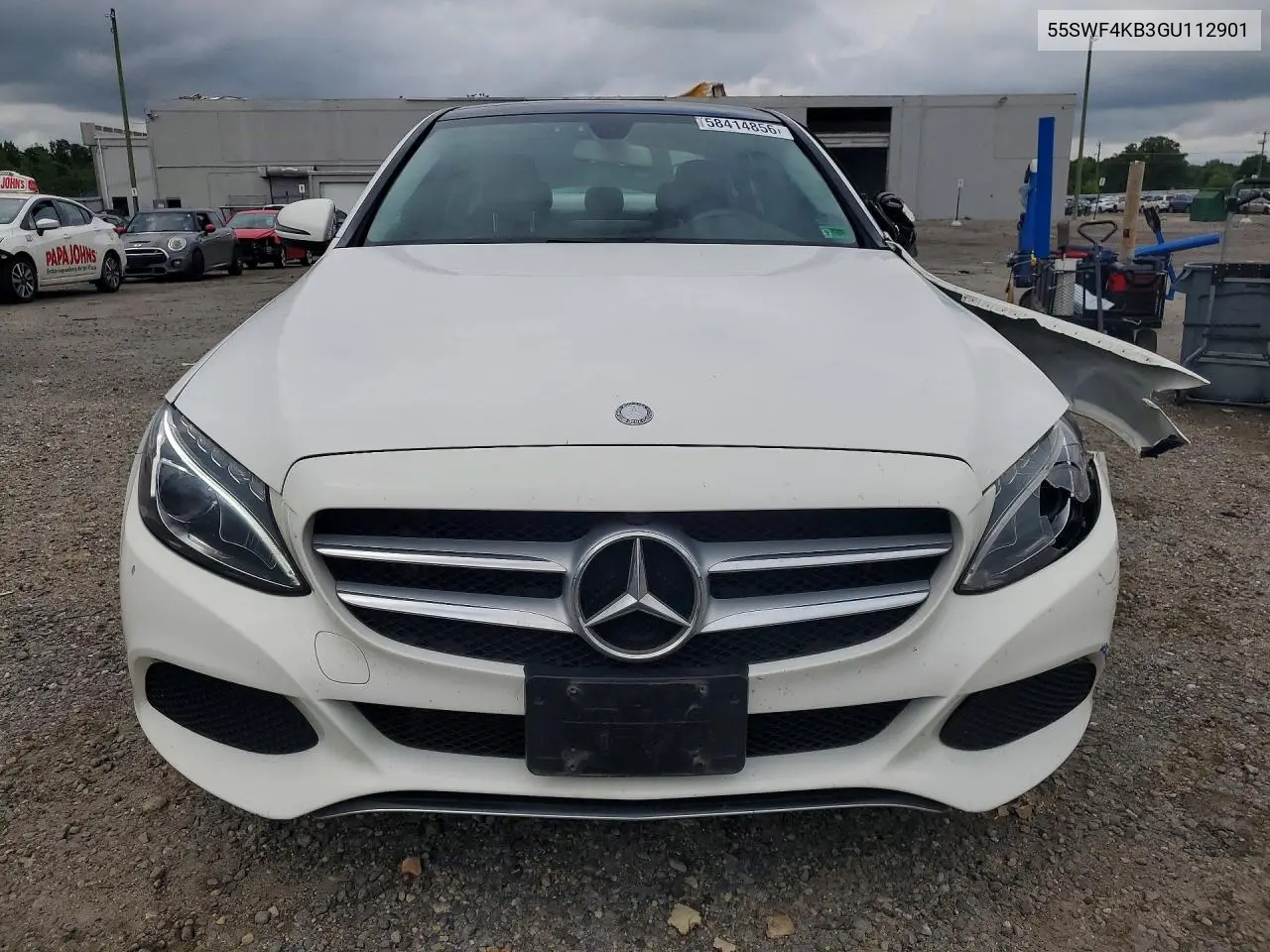 2016 Mercedes-Benz C 300 4Matic VIN: 55SWF4KB3GU112901 Lot: 58414856