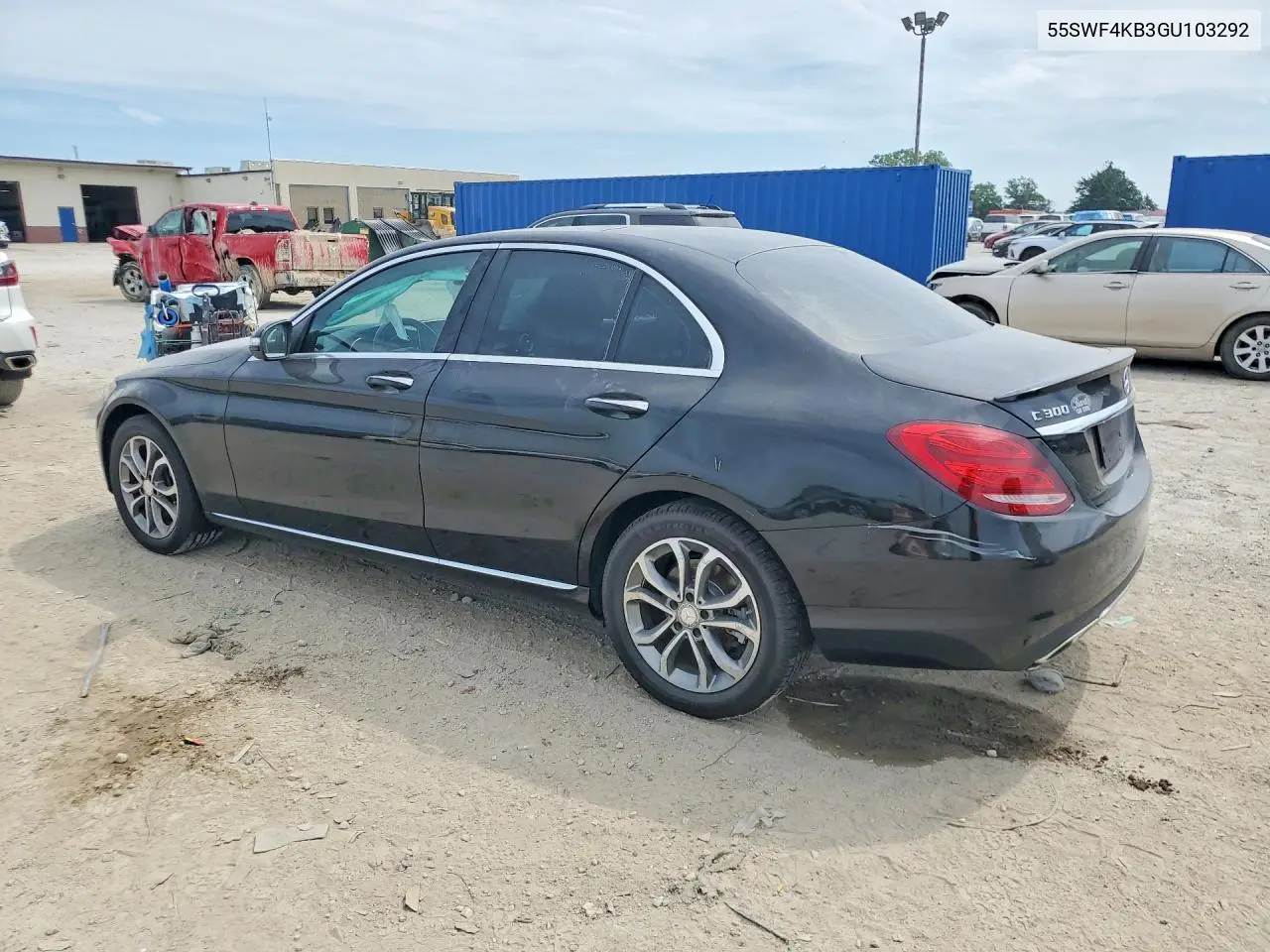 2016 Mercedes-Benz C 300 4Matic VIN: 55SWF4KB3GU103292 Lot: 60000536