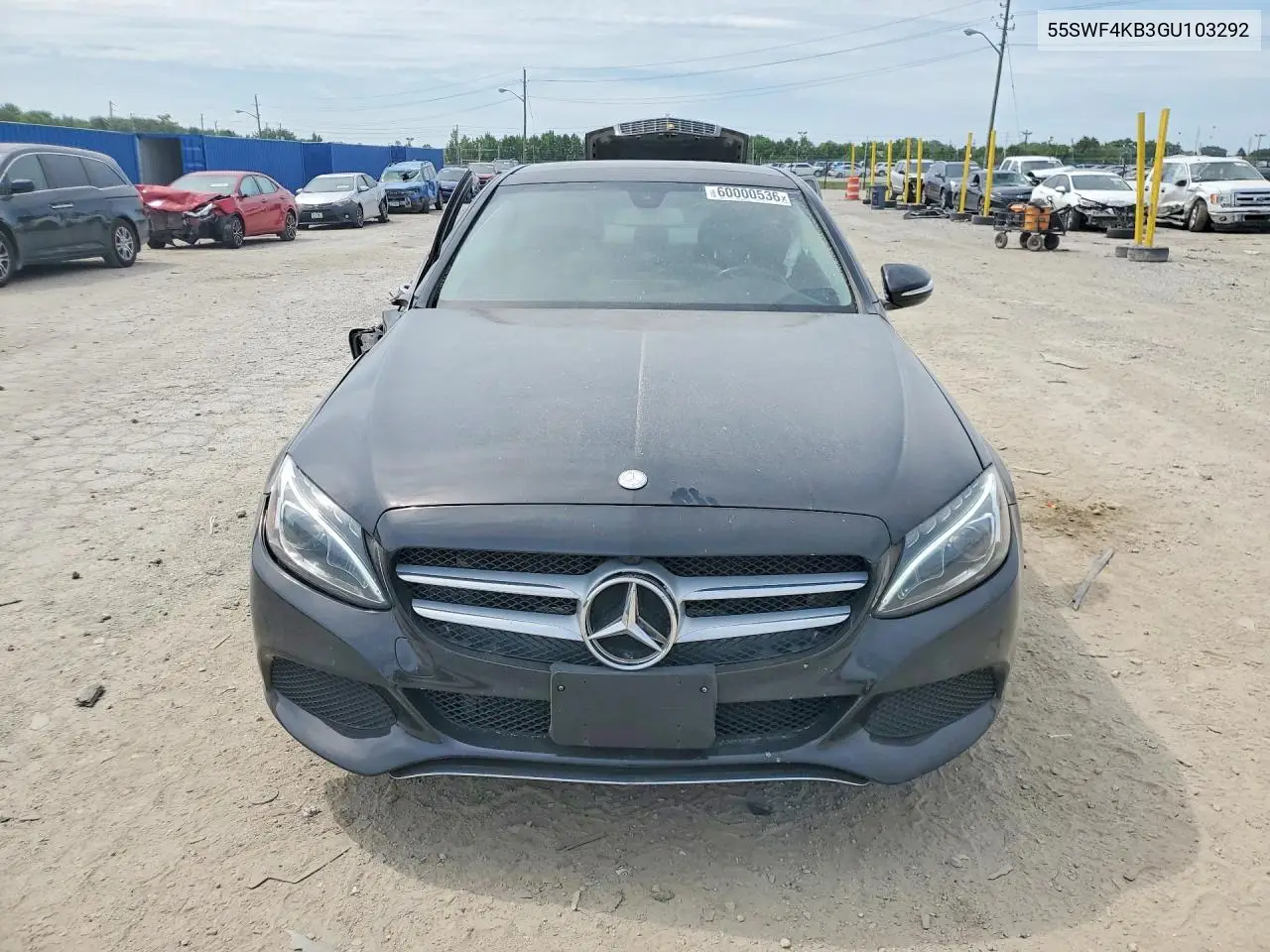 2016 Mercedes-Benz C 300 4Matic VIN: 55SWF4KB3GU103292 Lot: 60000536