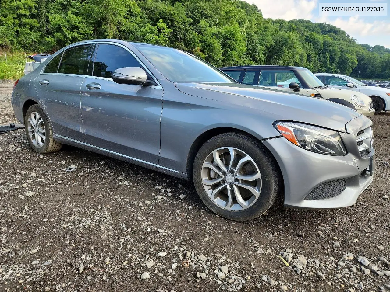 2016 Mercedes-Benz C 300 4Matic VIN: 55SWF4KB4GU127035 Lot: 60695356