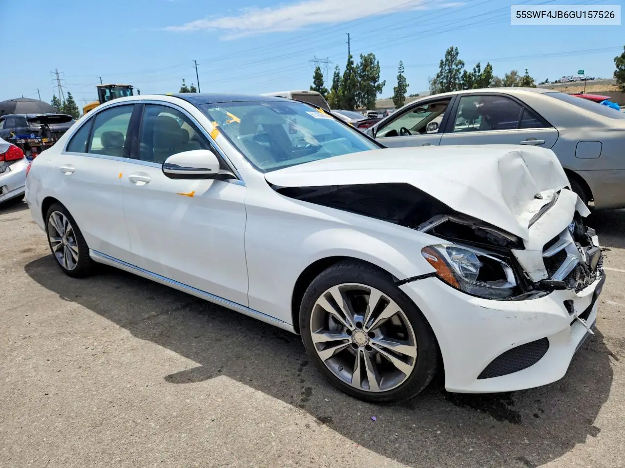 2016 Mercedes-Benz C 300 VIN: 55SWF4JB6GU157526 Lot: 61430866