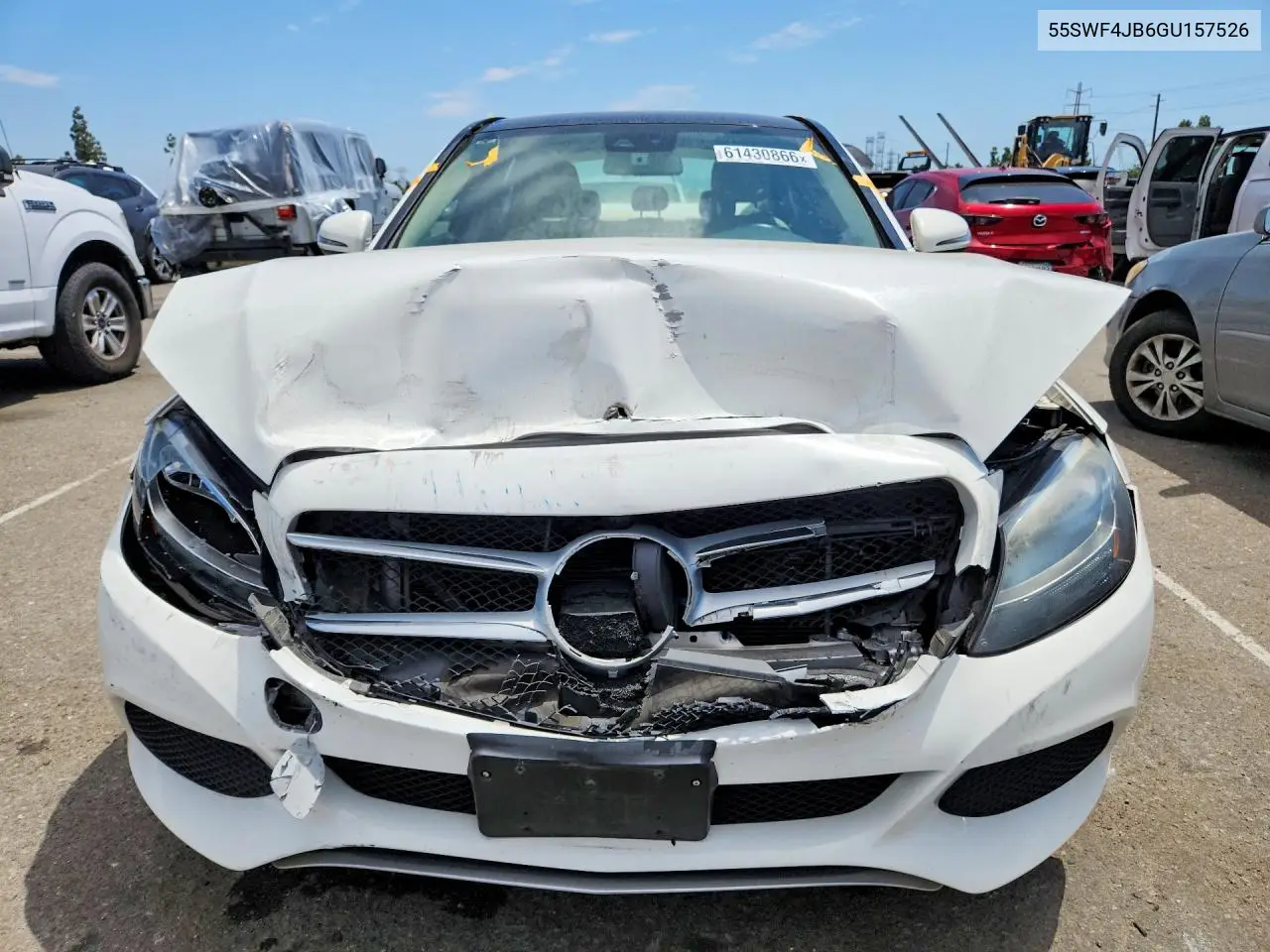 2016 Mercedes-Benz C 300 VIN: 55SWF4JB6GU157526 Lot: 61430866