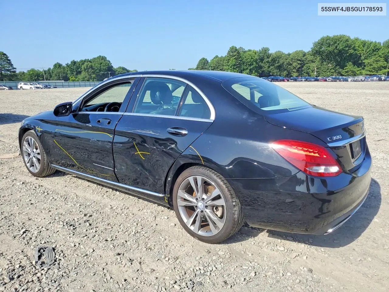 2016 Mercedes-Benz C 300 VIN: 55SWF4JB5GU178593 Lot: 61606136