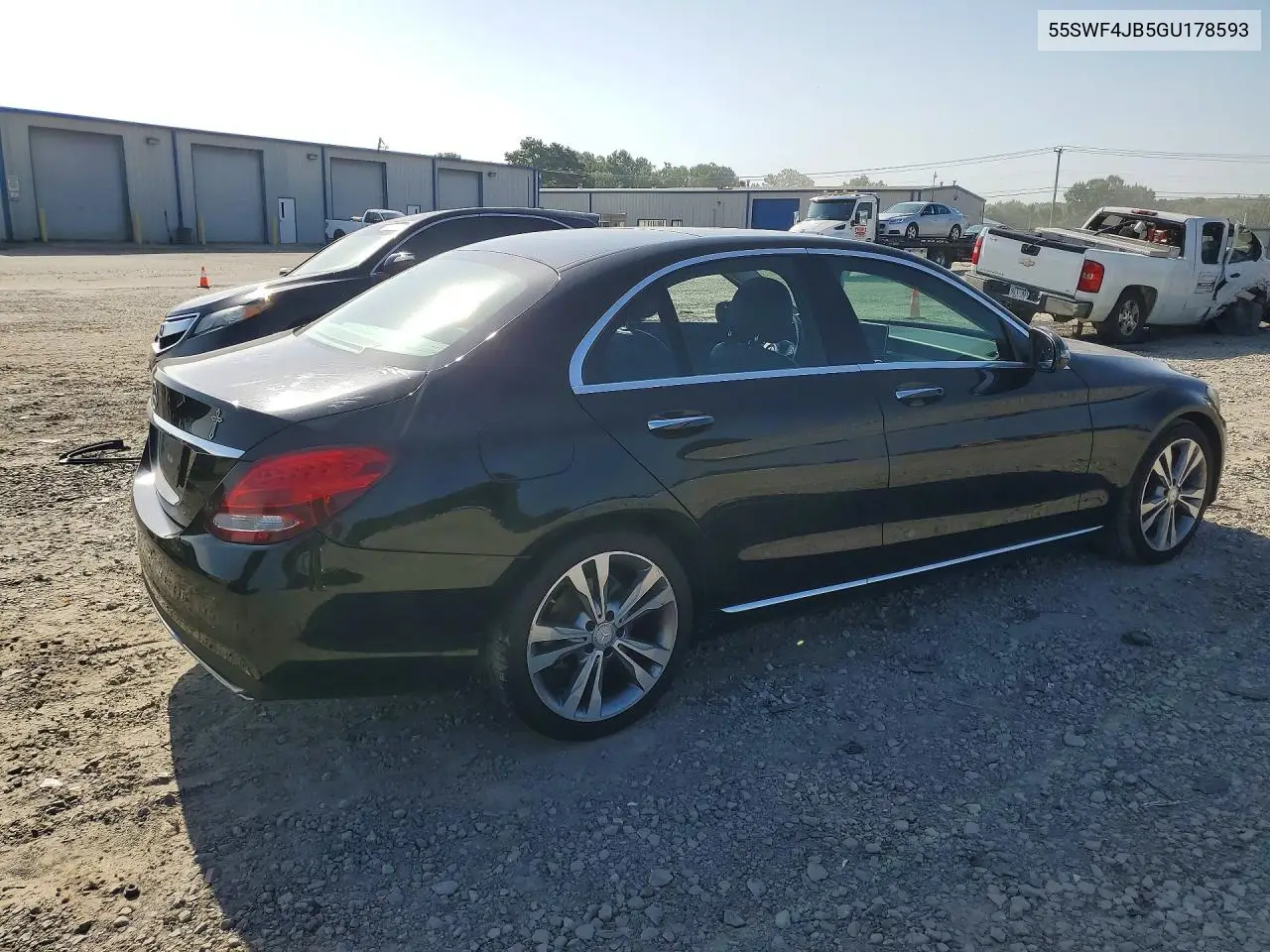2016 Mercedes-Benz C 300 VIN: 55SWF4JB5GU178593 Lot: 61606136