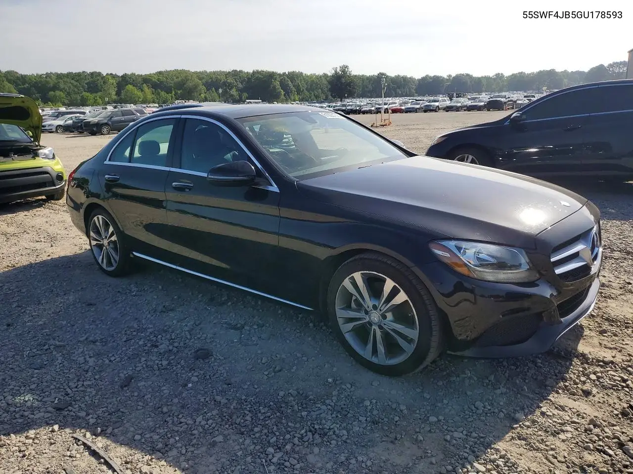 2016 Mercedes-Benz C 300 VIN: 55SWF4JB5GU178593 Lot: 61606136